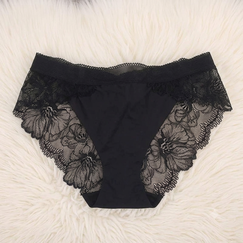 Net Seamless Lace Panties