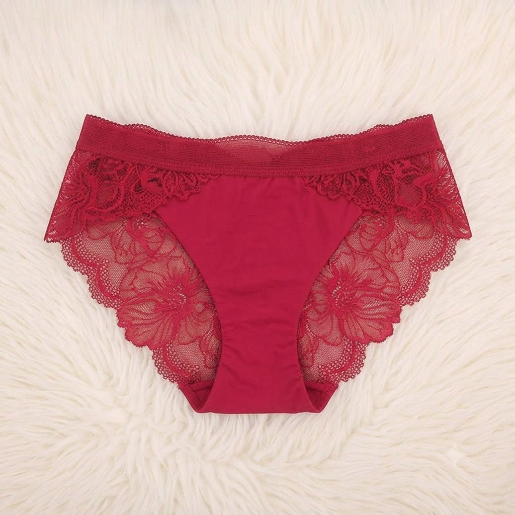Net Seamless Lace Panties