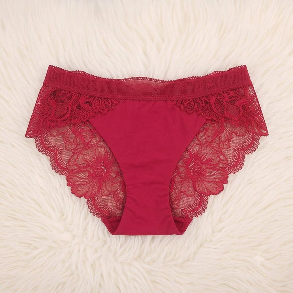 Net Seamless Lace Panties