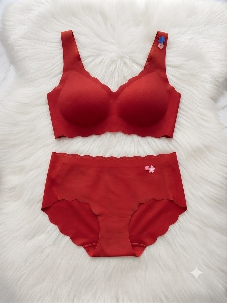 Seamless Ice Silk Bra & Panty Set