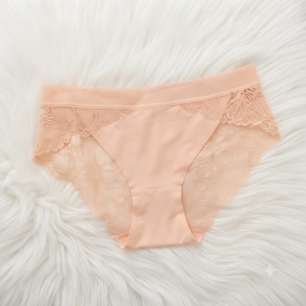Net Seamless Lace Panties