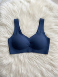 Seamless Ice Silk Bra Black